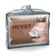 Littens Luxury Duck Feather and Down Duvet Quilt, 13.5 Tog Single Bed Size, 15% Down, 230TC 100% Down-Proof Cotton Casing (135cm x 200cm)