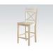 Red Barrel Studio® Bar Stool Wood in White | 39 H x 21 W x 18 D in | Wayfair DD5B1D4AB1D64CE1BB3B27640FC8355F