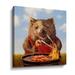 Winston Porter Shrimp on the Barbie - Graphic Art on Canvas in Blue/Brown | 10 H x 10 W x 2 D in | Wayfair 1CE534FCA6364BD5A559C1DEF4EE7DFB