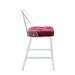 Orren Ellis Izaan Bar Stool Upholste/Velvet/Metal in Red | 36 H x 17 W x 20 D in | Wayfair 98E1DEEECC9046FE866648C8F43DA241