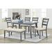 Sand & Stable™ Roland 6 - Person Counter Height Dining Set Wood/Upholstered in Brown/Gray | 30 H in | Wayfair C25EC6CC3F854DF4B407221DDD41A19E