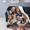 Tom Hiddleston Collage Plaid Plaid Blankets Smile Decoration Actor Portable Warm Throw Blanket
