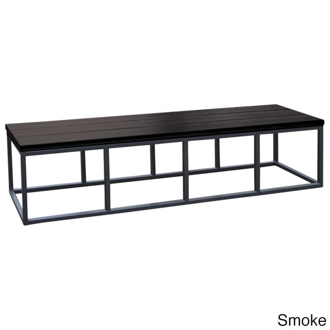 Cal Flame Burgundy/Black Metal/Plastic Spa Bench