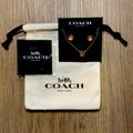 Coach Jewelry | Coach Earrings And Necklace | Color: Gold | Size: Os