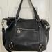 Coach Bags | Coach Large Black Leather Satchel Euc | Color: Black/Silver | Size: Os