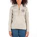 Women's Antigua Oatmeal Texas Southern Tigers Fortune Half-Zip Pullover Jacket