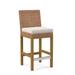 Braxton Culler Seagrass Top Counter Stool Wood/Wicker/Rattan in Brown | 37 H x 18.5 W x 22.5 D in | Wayfair B111-012/0884-91/HONEY