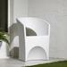 South Shore Dalya Patio Chair Plastic/Resin in White | 29.75 H x 21 W x 21.5 D in | Wayfair 13782