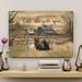 Trinx Dogs - Let The Gate Open Gallery Wrapped Canvas - Pet Illustration Decor, Black & Home Decor Canvas in Brown | 11 H x 14 W x 2 D in | Wayfair