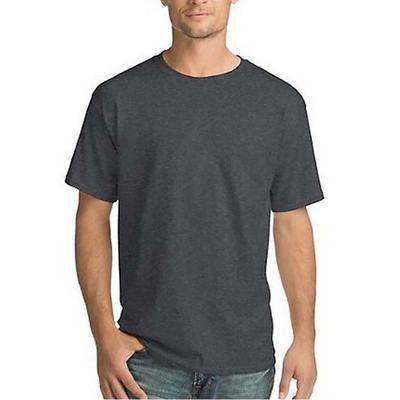 Hanes Men's ComfortSoft Short Sleeve Crew Neck T-Shirt 4-Pack (Size S) Charcoal Heather, Cotton