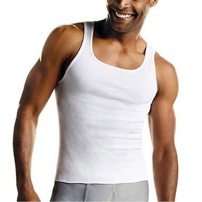 Hanes Men's Tagless ComfortSoft A-Shirt 6-Pack (Size M) White, Cotton