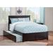 Nantucket Full Platform Bed with Footboard and Full Trundle