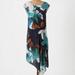 Anthropologie Dresses | Anthropologie Coquille Silk Asymmetrical Dress 4 | Color: Blue/Green | Size: 4