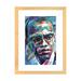 East Urban Home Malcolm X by Natasha Mylius - Painting Print Paper, Wood in Black/Blue/White | 24 H x 16 W x 1 D in | Wayfair