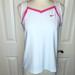 Nike Tops | Nike Dri Fit Size Xl Tank Active Wear Women | Color: Pink/White | Size: Xl