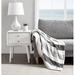 Nautica Awning Stripe Ultra Soft Plush Throw Polyester in Gray | 60 W in | Wayfair USHSHF1194805