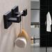 Nolimas Wall Mounted Towel Hook Metal in Black | 2.4 H x 2.2 W x 2.2 D in | Wayfair YQ-R0MV-XZ2P