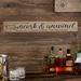 Personalization Mall Uncork & Unwind Personalized Wooden Sign - Unframed Textual Art on MDF in Brown | 4 H x 29 W x 0.5 D in | Wayfair 20643