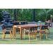 Panama Jack Outdoor Panama Jack Laguna 7-Piece Rectangular Dining Set Wood in Brown/White | 59 W x 35.5 D in | Wayfair PJO-3301-ACA-7DA