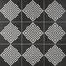 Bond Tile Script Stripe Negative 7.87 in. x 7.87 in. Matte Porcelain Floor & Wall Tile (11.19 sq. ft./Case) Porcelain in Black | Wayfair
