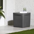 South Shore Dalya Outdoor Plastic Side Table Plastic in Gray | 16 H x 16 W x 16 D in | Wayfair 13791