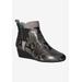 Wide Width Women's Hemalia Bootie by J. Renee in Gray Black (Size 8 1/2 W)