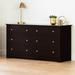 Red Barrel Studio® Taquanna 6 Drawer 59.25" W Double Dresser Wood in Brown | 31.25 H x 59.25 W x 19.5 D in | Wayfair
