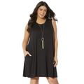 Plus Size Women's Jordan Pocket Cover Up Dress by Swimsuits For All in Black (Size 18/20)