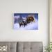 The Holiday Aisle® Nick's Express by Jack Sorenson - Wrapped Canvas Painting Canvas in Blue/Brown | 20 H x 30 W x 1.25 D in | Wayfair