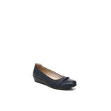 Wide Width Women's Impact Wedge Flat by LifeStride in Lux Navy (Size 6 W)