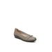 Wide Width Women's Impact Wedge Flat by LifeStride in Taupe (Size 7 W)