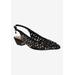 Women's Hasini Slingback Pump by J. Renee in Black (Size 8 1/2 M)