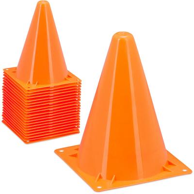 Pylonen 20er Set, Slalomhütchen, für Kinder, Fußball, Training, Markierungskegel, 18 cm, Image