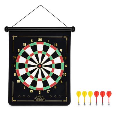 Magnetic Dart Board by Foster & Rye - Black - 18.25" x 15"