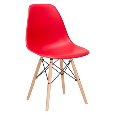 Mid-Century Modern Eiffel Style Kids Chair with Wood Legs (Set of 2)