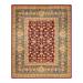 Overton Hand Knotted Wool Vintage Inspired Traditional Mogul Red Area Rug - 8' 1" x 10' 2"