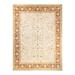 Overton Hand Knotted Wool Vintage Inspired Traditional Mogul Ivory Area Rug - 9' 2" x 12' 2"