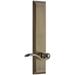 Grandeur Fifth Avenue Solid Brass Rose Dummy Door Lever Lever Set with