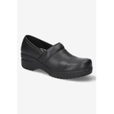 Wide Width Women's Lead Flats by Easy Street in Black (Size 7 1/2 W)