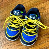 Under Armour Shoes | Host Pick Like New Baby Under Armour Shoes | Color: Blue/Yellow | Size: 5bb