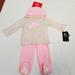 Nike Matching Sets | Nike Baby Girl Long Sleeve Top, Footed Pants | Color: Pink | Size: 9mb