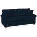 Braxton Culler Park Lane 55" Rolled Arm Sofa Bed w/ Reversible Cushions in Black/Brown | 36 H x 81 W x 37 D in | Wayfair 759-015/INN/0805-61/HAVANA