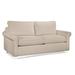 Braxton Culler Park Lane 73" Rolled Arm Loveseat w/ Reversible Cushions Polyester in White/Brown | 36 H x 62 W x 38 D in | Wayfair