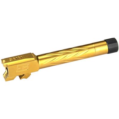 Ed Brown Products SR Threaded Barrel for M&P 9 mm Titanium Nitride Gold 4.25 in MP-BR-SR-GOLD