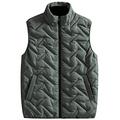 FEOYA Mens Body Warmers Gilet Winter Warm Sleeveless Jacket Lightweight Zipper Padded Vest Coat For Casual Outdoor Sports Running Green