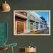 East Urban Home Ambesonne Puerto Rico Wall Art w/ Frame, Street In Old San Juan w/ Colorful Houses By The Sea Caribbean Architecture | Wayfair