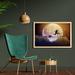East Urban Home Ambesonne Adventure Wall Art w/ Frame, Boy & A Cat Walking On A Rope In Front Of The Full Moon Imagery Print | Wayfair