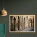 East Urban Home Ambesonne Landscape Wall Art w/ Frame, Street Wine Old House In Italy Tuscany Street Floral Details Blurred Background | Wayfair