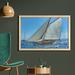 East Urban Home Nautical Wall Art w/ Frame, Sailboat On The Sea Regatta Race Yacht & Windy Weather Competition Theme | Wayfair