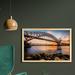 East Urban Home Ambesonne Landscape Wall Art w/ Frame, Sunset Evening View Picture Hell Gate & Triboro Bridge Astoria Queens America | Wayfair